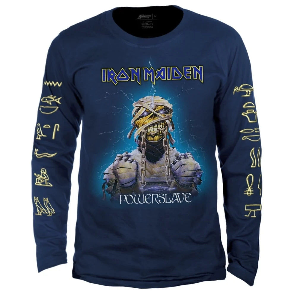 Camiseta Manga Longa Iron Maiden Powerslave