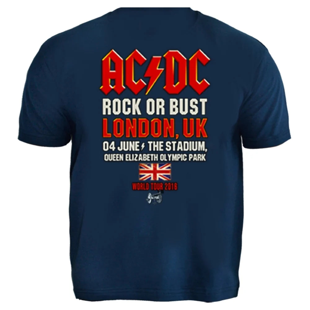 Camiseta Plus Size AC/DC Rock Or Bust World Tour